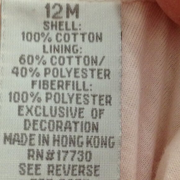 Lullaby Club Thick Corduroy One Piece Romper Soft Pink 12 Months - Picture 3 of 5